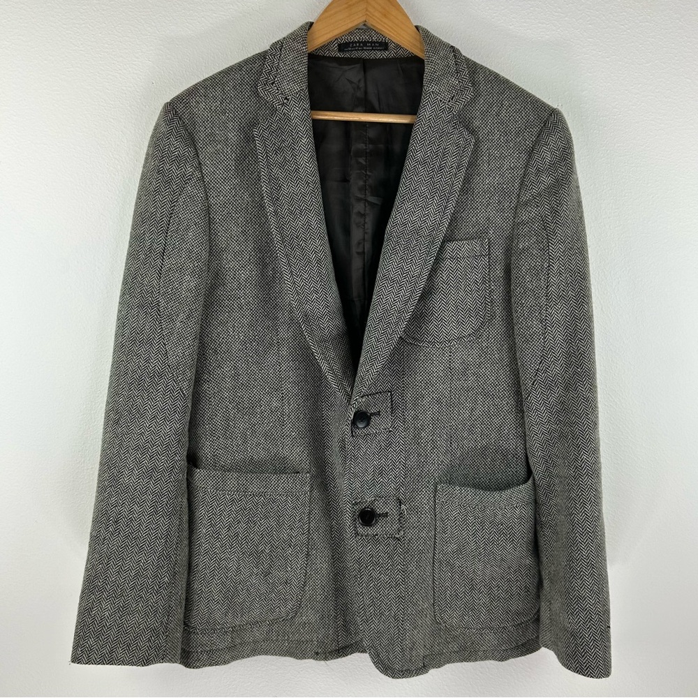 Zara Gray Sport Coat Blazer